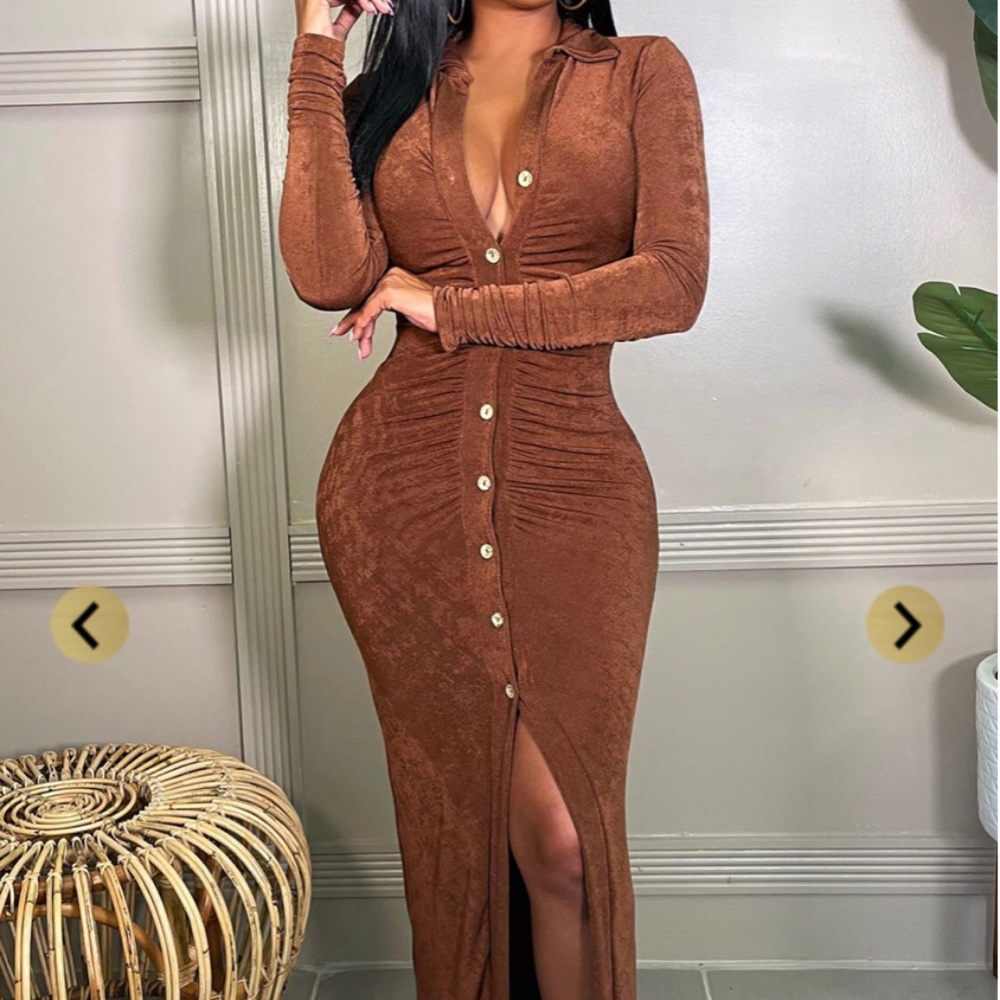 Brown Dress - New with out tags _ Med